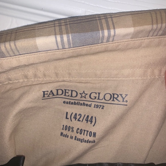 Faded Glory plaid button down shirt - Picture 2 of 2